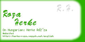 roza herke business card